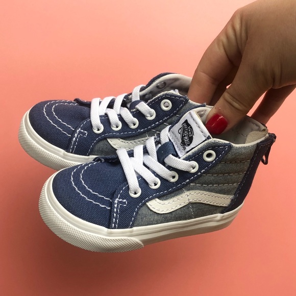 Vans Toddler zip up high tops (size 5.5)